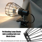 Reptile Heating Anti Scald Lampshade Heating Lamp Heater Guard for Light Bulb Pets Cage Bird Amphibians Supplies