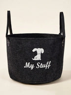Felt Storage Basket for Pet Toys & Treats
