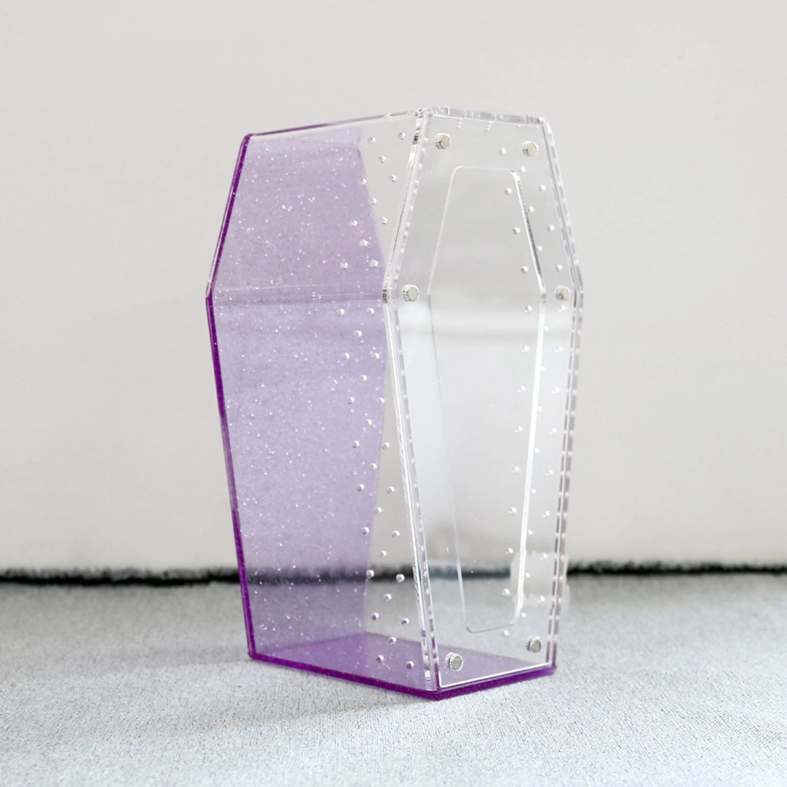 Transparent acrylic spider cage with ventilation Reptile pet insect amphibian habitat breeding box