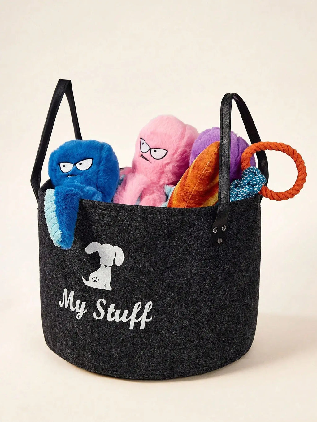 Felt Storage Basket for Pet Toys & Treats