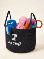 Felt Storage Basket for Pet Toys & Treats