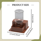 Automatic Reptile Water Dish Reusable Container Creative Feeder Station Ornament Drinking Tool for Snakes Tortoise Geckos