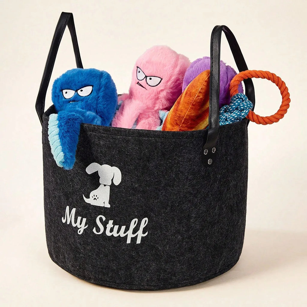Felt Storage Basket for Pet Toys & Treats