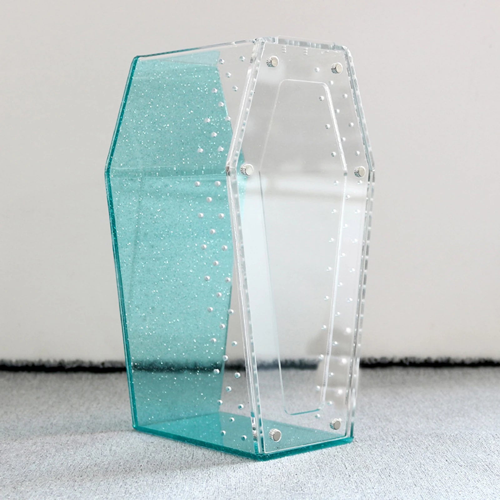 Transparent acrylic spider cage with ventilation Reptile pet insect amphibian habitat breeding box