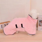 Quick Drying Pet Bathrobe Full Body Absorbent Towel Comfortable Fabric Adjustable Pets Towel Pet Bath Supplies for Cats and Dogs