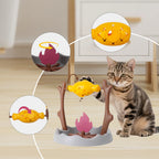 360° Rotating Chicken Leg Slow Feeder Cat Enrichment Toy