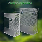 Wall Mounted Acrylic Reptile Feeder Transparent Feeding Box with Suction Cups for Gecko Lizard Bearded Dragon Feeding Supplies