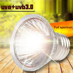UVA+UVB 3.0 Reptile Lamp Set Clip-on Lamp Holder Bulb Thermometer Hygrometer Turtle Tortoises Lizard Sunlight Basking Heat Light