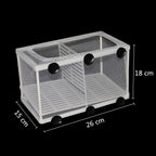 Hanging Aquarium Breeding Isolation Net (Fish Fry Nursery, Tank Divider, Water Circulation)
