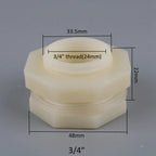 ABS Aquarium Drain Fittings & Connector Set (1/2" & 3/4", 8–16mm, Tank Bucket Adapter)