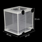 Hanging Aquarium Breeding Isolation Net (Fish Fry Nursery, Tank Divider, Water Circulation)