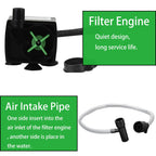 Low Level Water Turtle Tank Filter Aquarium Fish Tank Oxygen Increasing Pump EU Plug Submersible Water Filter Pump