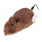 Clockwork Spring-Powered Plush Mouse Cat Toy — Mechanical Wind-Up Interactive Rat Toy for Cats & Dogs