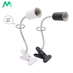 UVA/UVB E27 Pet Reptile Aquarium Heat Lamp Clip-on Bulb Adjustab Holder Tortoises Basking UV Heating Lamp Kit For Lizard Turtle