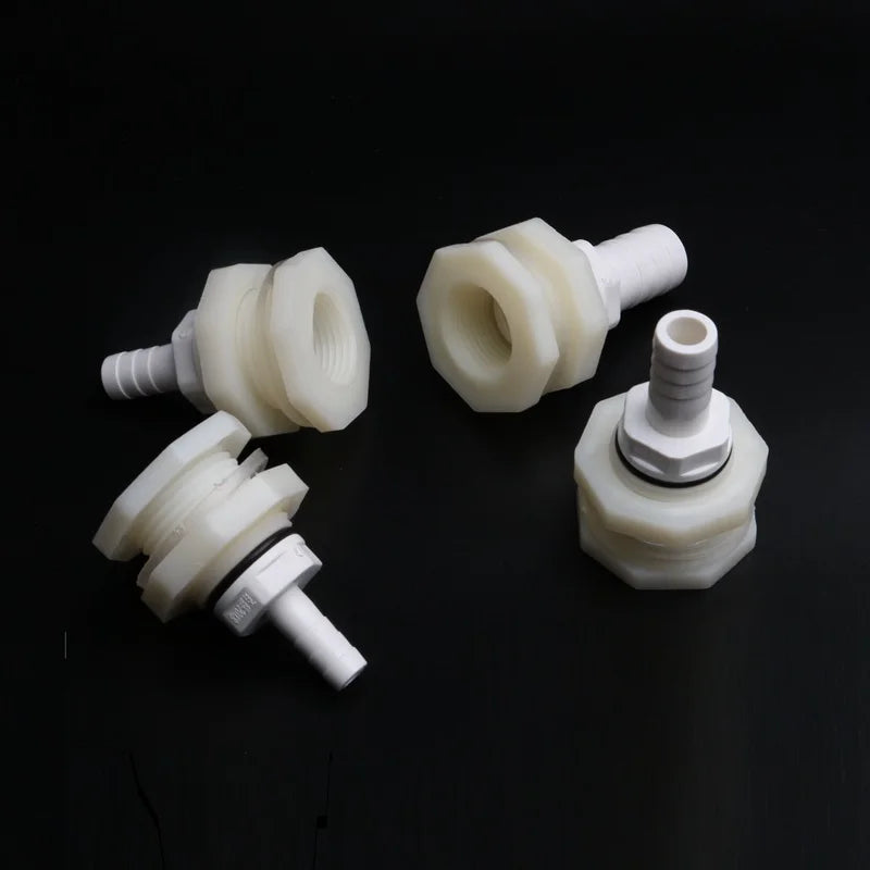 ABS Aquarium Drain Fittings & Connector Set (1/2" & 3/4", 8–16mm, Tank Bucket Adapter)