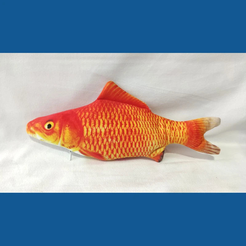 Electric USB Floppy Fish Cat Toy — Moving Dancing Catnip Simulation Beating Fish for Cats