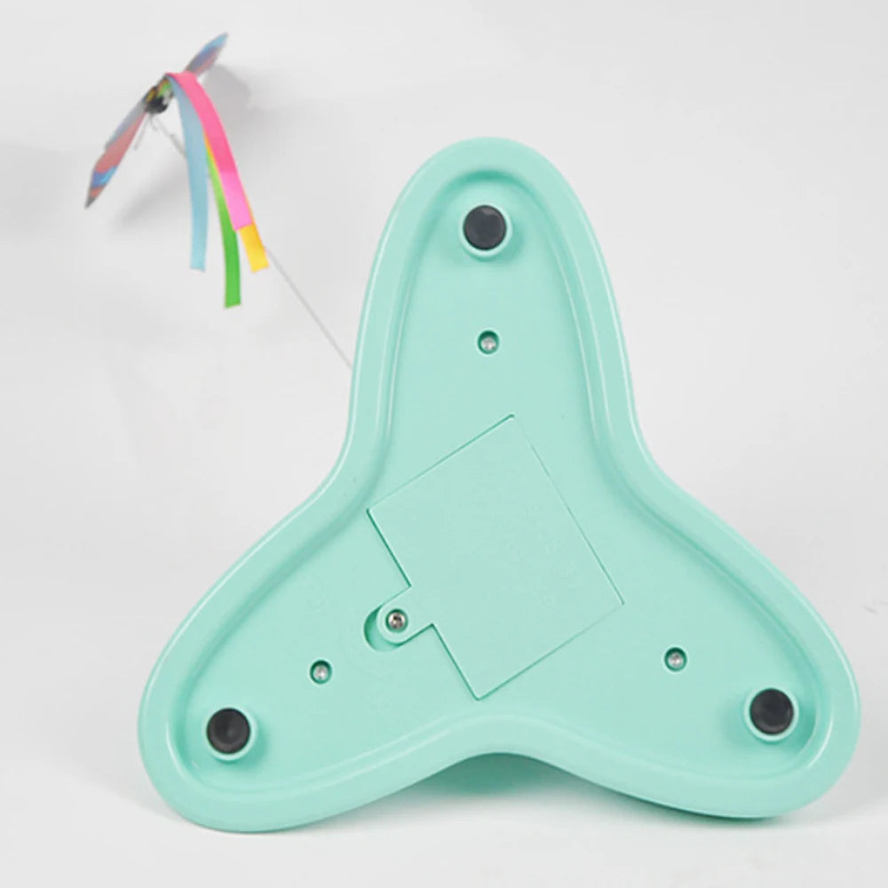Electric Auto-Rotating Butterfly Cat Toy — Colorful Fluttering Interactive Kitten & Puppy Toy