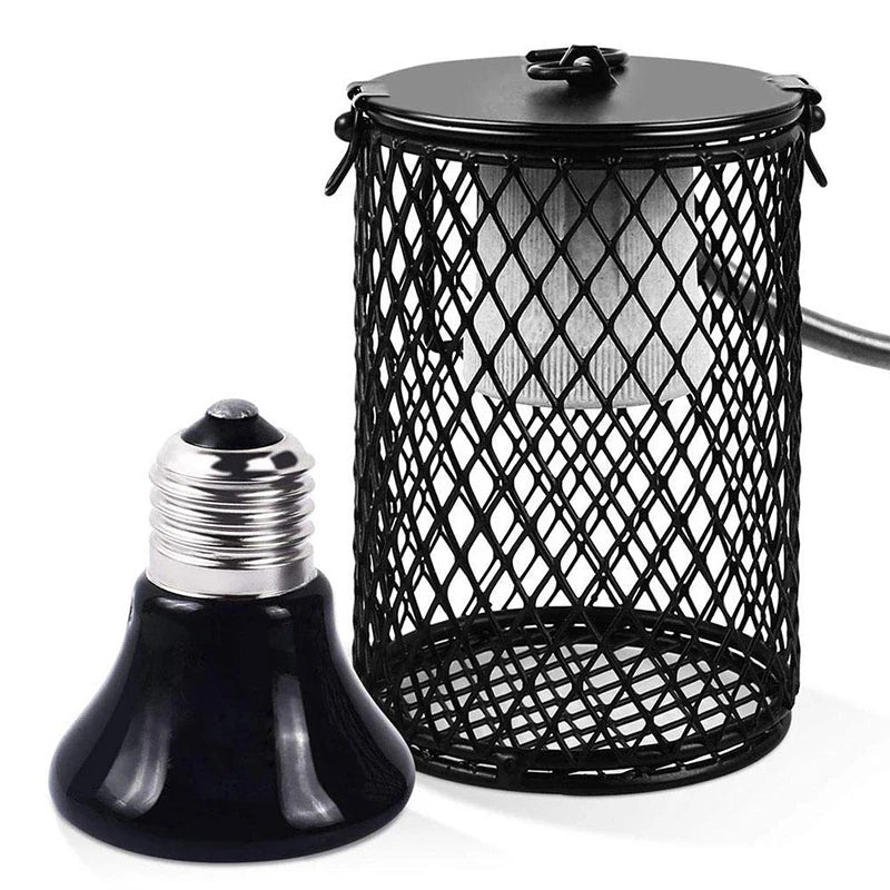 220V E27 Pet Heating Lamp for Turtle Snake Lizard Infrared Ceramic Emitter Heat Light 100W Reptile Lamp EU Plug