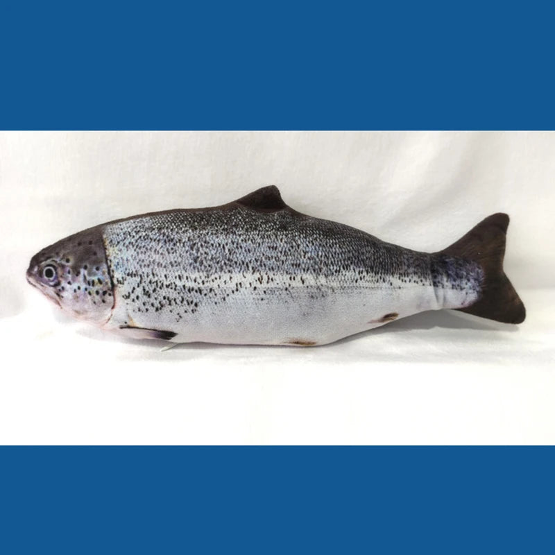 Electric USB Floppy Fish Cat Toy — Moving Dancing Catnip Simulation Beating Fish for Cats