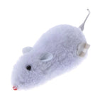 Clockwork Spring-Powered Plush Mouse Cat Toy — Mechanical Wind-Up Interactive Rat Toy for Cats & Dogs