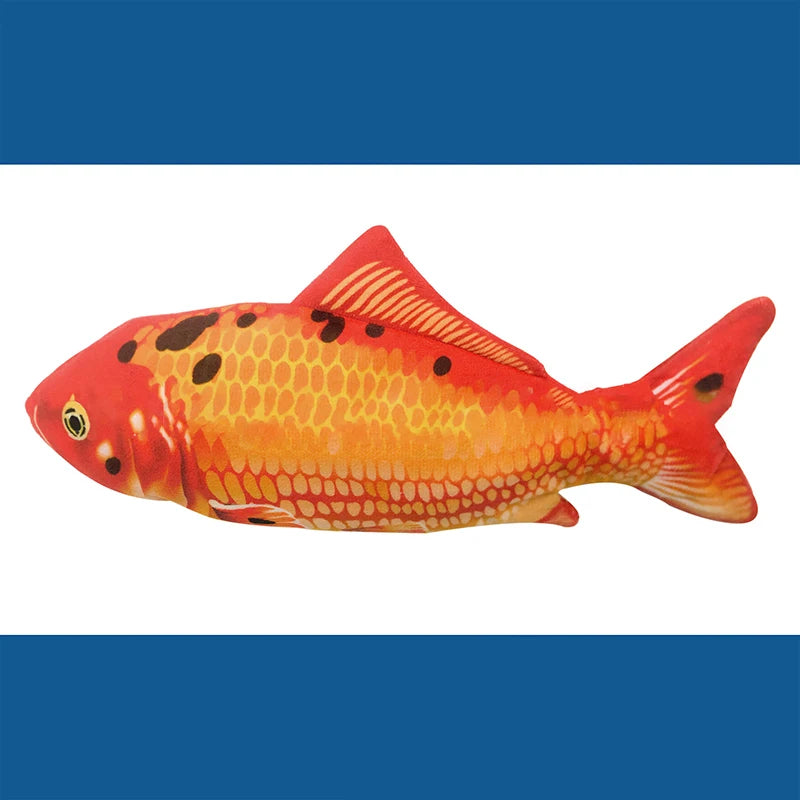 Electric USB Floppy Fish Cat Toy — Moving Dancing Catnip Simulation Beating Fish for Cats