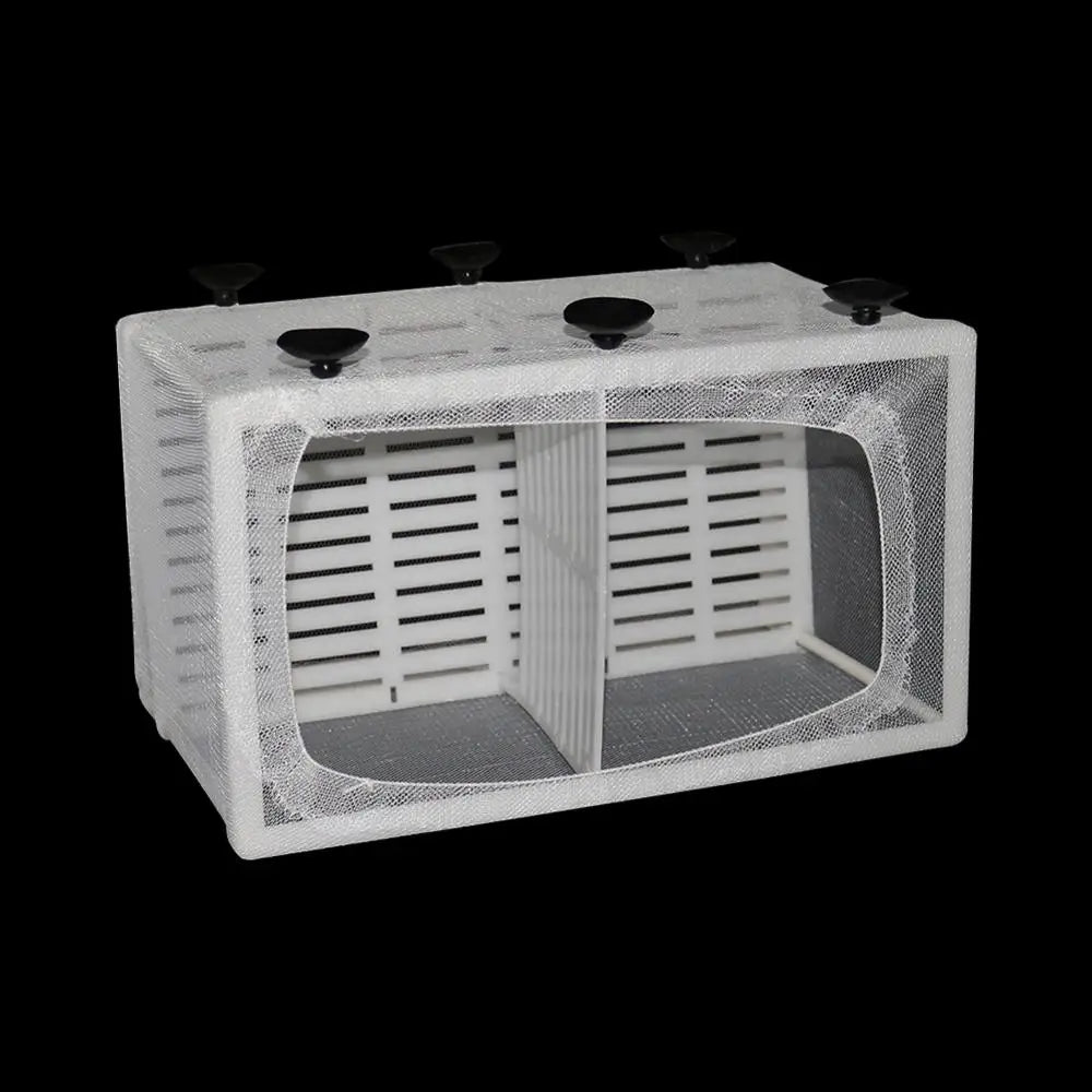 Hanging Aquarium Breeding Isolation Net (Fish Fry Nursery, Tank Divider, Water Circulation)