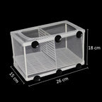 Hanging Aquarium Breeding Isolation Net (Fish Fry Nursery, Tank Divider, Water Circulation)