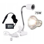 UVA+UVB 3.0 Reptile Lamp Set Clip-on Lamp Holder Bulb Thermometer Hygrometer Turtle Tortoises Lizard Sunlight Basking Heat Light