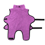 Fast Drying Towel with Adjustable Collar and Waist for Dogs and Cats, Soft Bathrobe, Super Absorbent Bath Robe, Microfiber Coat