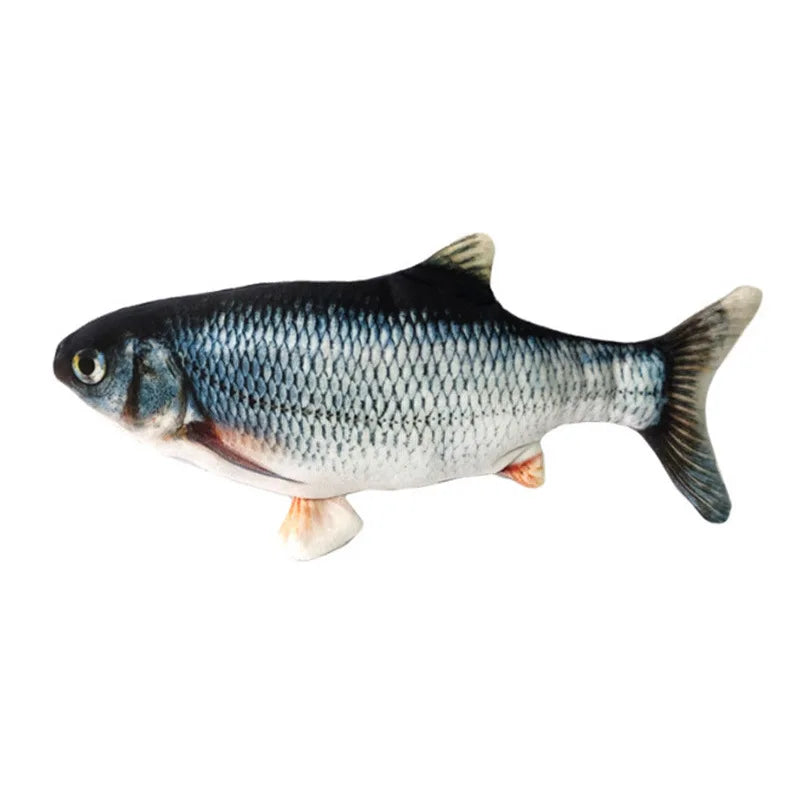 Electric USB Floppy Fish Cat Toy — Moving Dancing Catnip Simulation Beating Fish for Cats