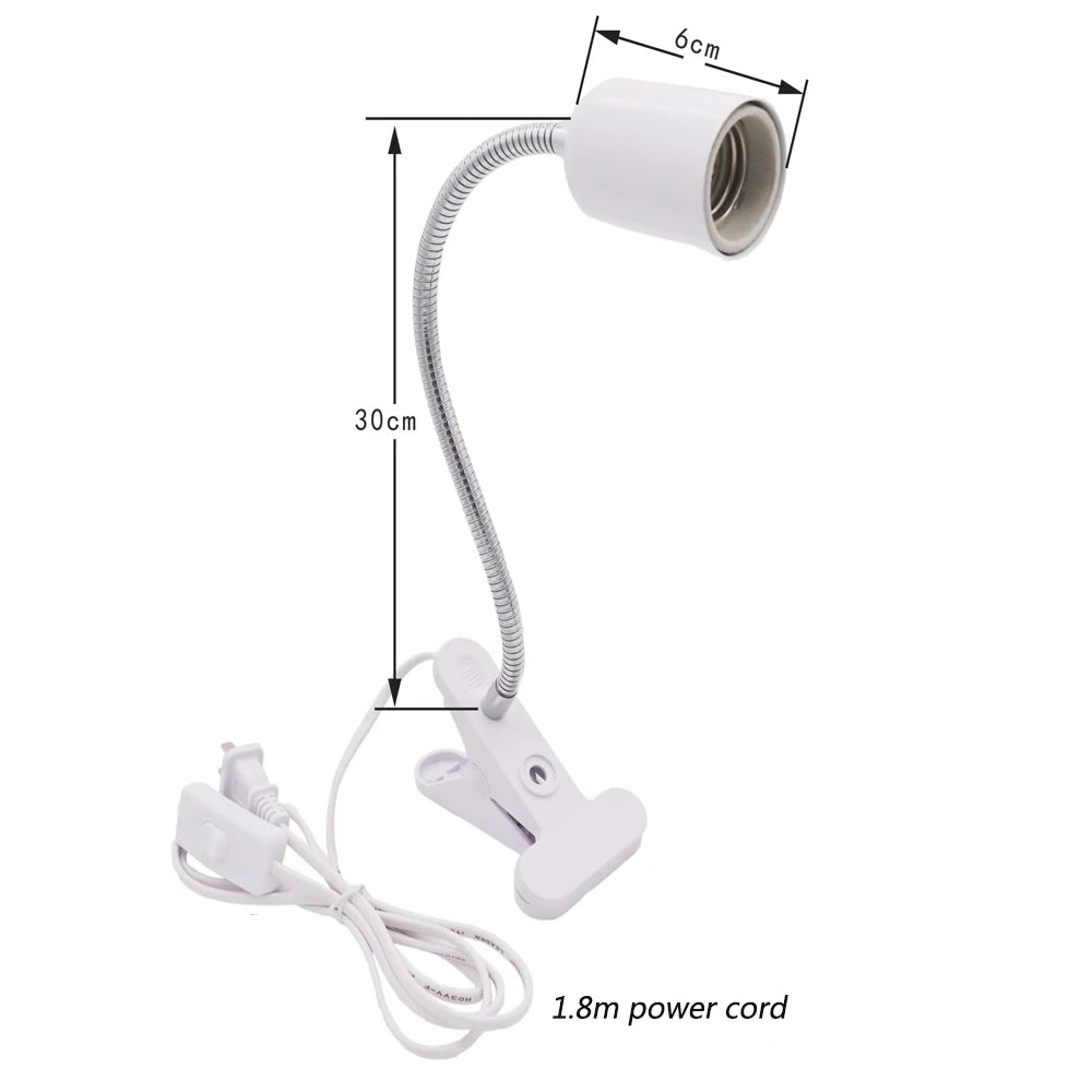 UVA/UVB E27 Pet Reptile Aquarium Heat Lamp Clip-on Bulb Adjustab Holder Tortoises Basking UV Heating Lamp Kit For Lizard Turtle