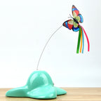 Electric Auto-Rotating Butterfly Cat Toy — Colorful Fluttering Interactive Kitten & Puppy Toy