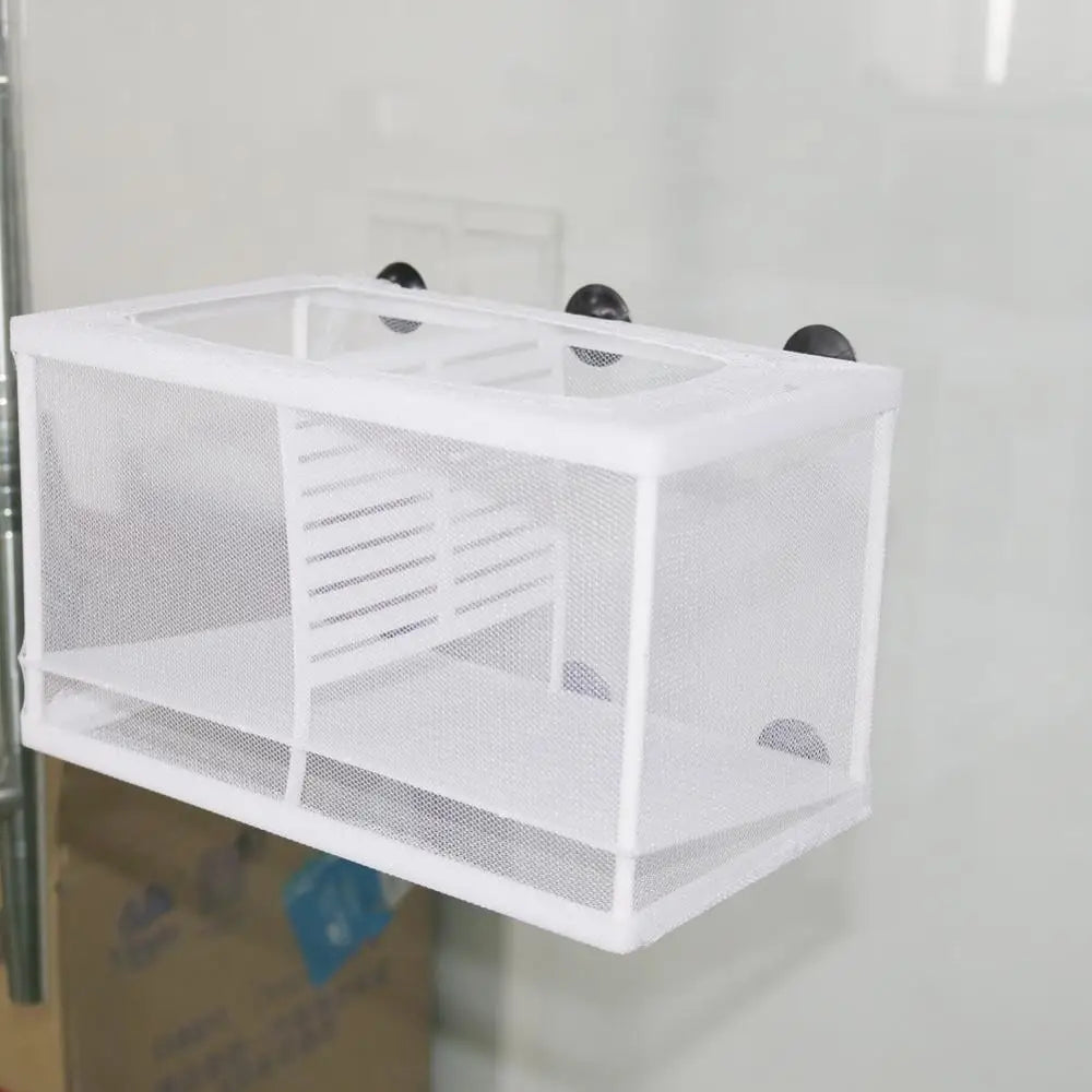 Hanging Aquarium Breeding Isolation Net (Fish Fry Nursery, Tank Divider, Water Circulation)
