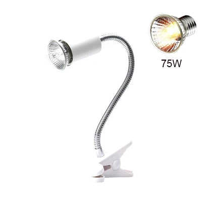 UVB E27 Pet Reptile Lamp Clip-on Bulb Lamp Holder Turtle Basking UV Heating Lamp Kit Tortoises Light Lizards Lighting  EU Plug