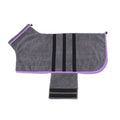 Dog Bathrobe 356g Microfiber Dog Drying Coat Super Absorbent Luxurious Soft Pet Bath Towel Adjustable Warm Dog Bathing Supplies