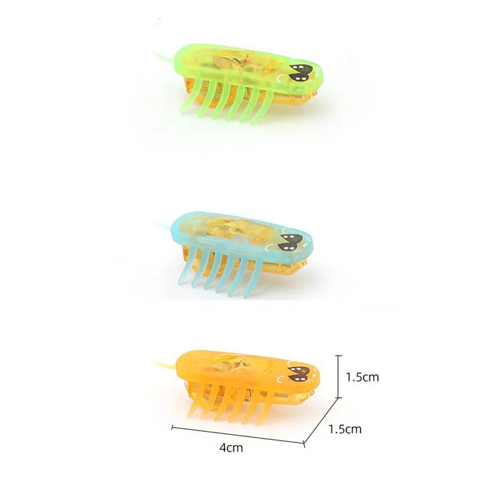 Electric Self-Running Cockroach Cat Toy — Detachable Battery Interactive Hunting Chase Toy for Kittens