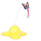 Electric Auto-Rotating Butterfly Cat Toy — Colorful Fluttering Interactive Kitten & Puppy Toy