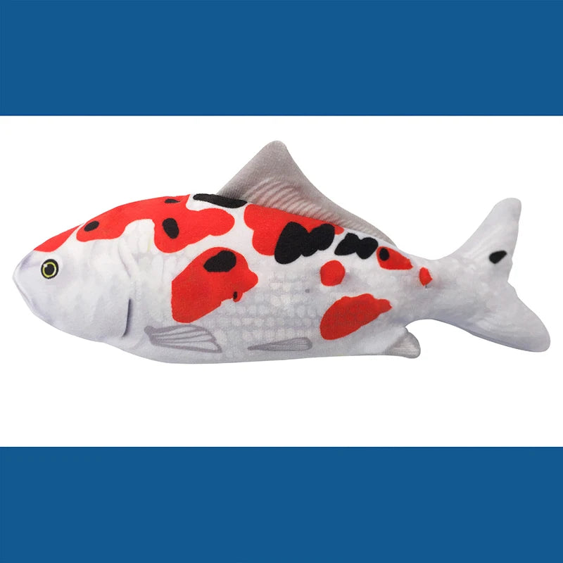 Electric USB Floppy Fish Cat Toy — Moving Dancing Catnip Simulation Beating Fish for Cats