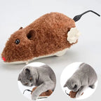 Plush Running Rat Mouse Cat Toy — Interactive Chase Toy for Cats & Dogs