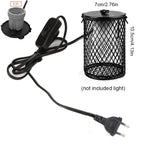 220V E27 Pet Heating Lamp for Turtle Snake Lizard Infrared Ceramic Emitter Heat Light 100W Reptile Lamp EU Plug
