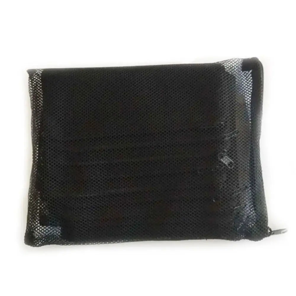 Reusable Aquarium Filter Net Bags (Black Nylon Mesh, Zip Closure, Pond & Tank Media)