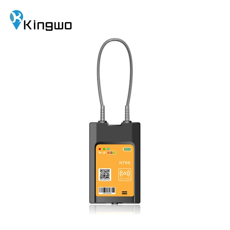 Kingwo Smart GPS Tracking Padlock with Geofencing for Truck Cargo & Containers