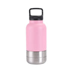 3 in 1 Stainless Steel Pet Water Bottle 32Oz Detachable Dog Drinking Bottle Large Capacity Multi-layered Pet Food Bottle Hiking