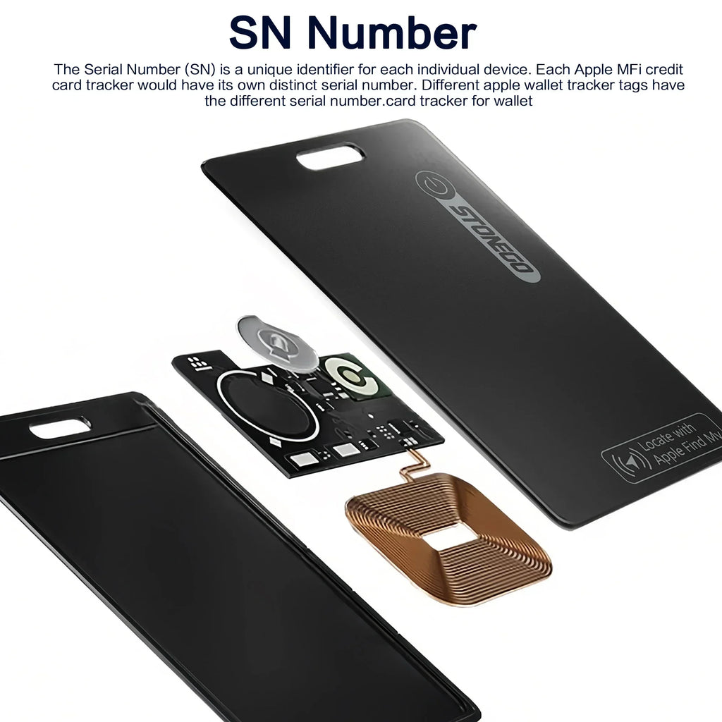 Ultra-Thin IP68 Waterproof GPS Tracker for Pets & Keys - Apple Find My Compatible (iOS)
