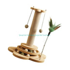 Pendant Cat Scratching Post with Interactive Track — Fun Scratcher for Small & Large Indoor Cats