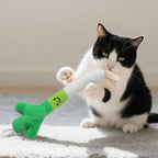 Catnip Onion Plush Cat Wand Toy — Bite-Resistant Washable Bell Chew Toy for Cats