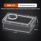 Reptile Lizards Geckos Feeding Bowls Anti Overturning Transparent Water Bowls Prevent Tenebrio Molitor and Blaptica Dubia