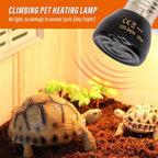 220V Far Infrared Heating Lamp Black Ceramic E27 Pet Warmer Bulb Brooder Chickens Tortoise Lizard Reptile Light 25/50/75/100W