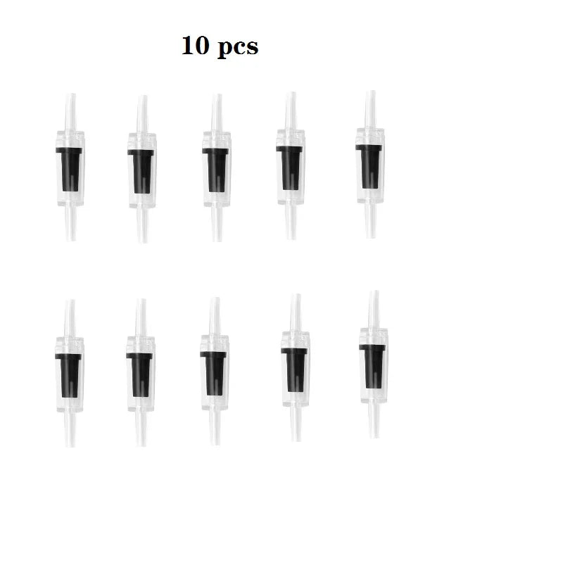Aquarium Air Pump One-Way Check Valves (10pcs, Non-Return, Prevents Back-Siphon)