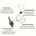 Adjustable Hanging Mouse Cat Toy (2-Pack)